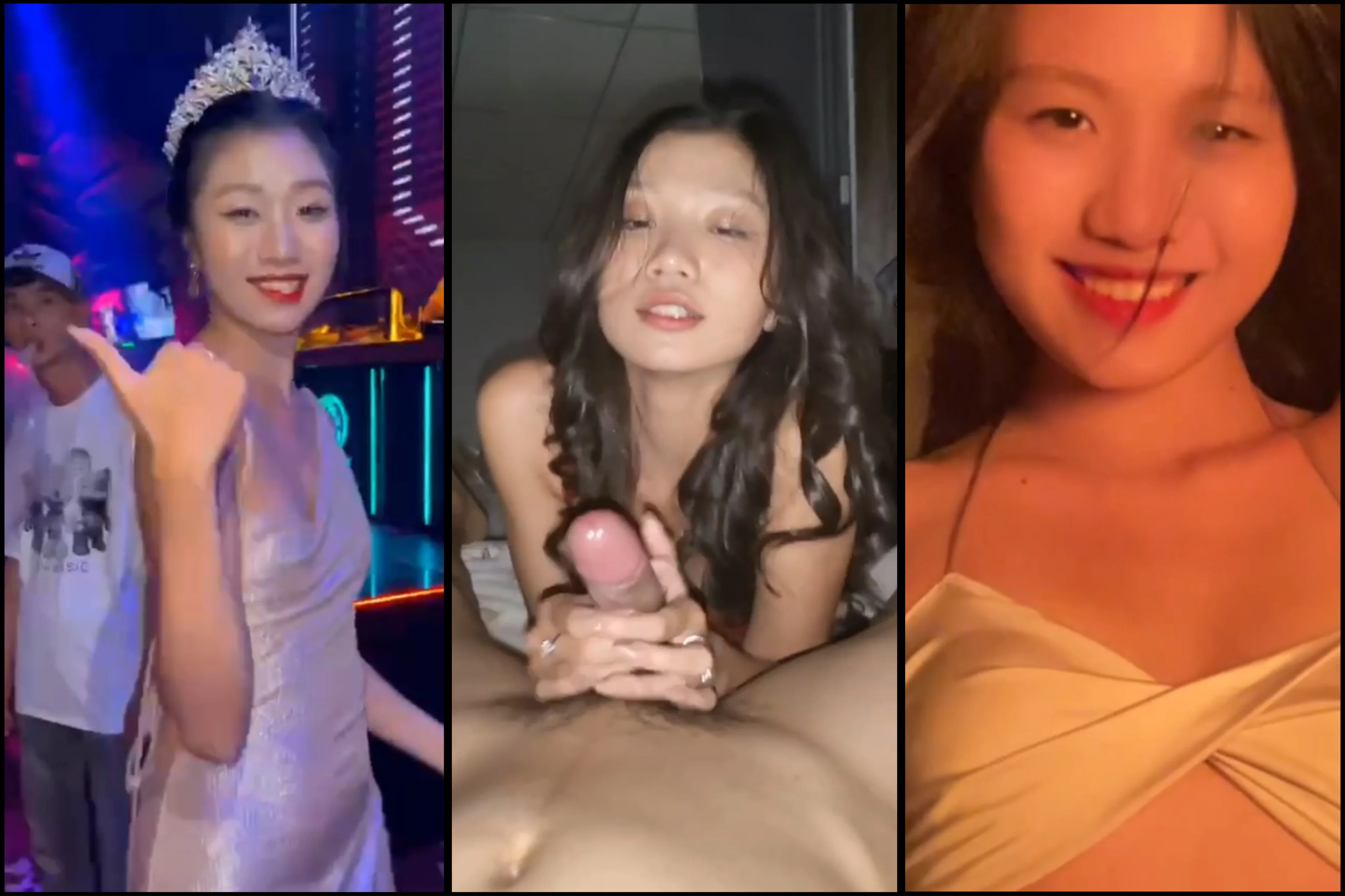 [Hot] Thảo Trâm 2k5 sinh viên ăn chơi đi bar bủng bị gạ địt tung lồn bú cu nuốt tinh như nước